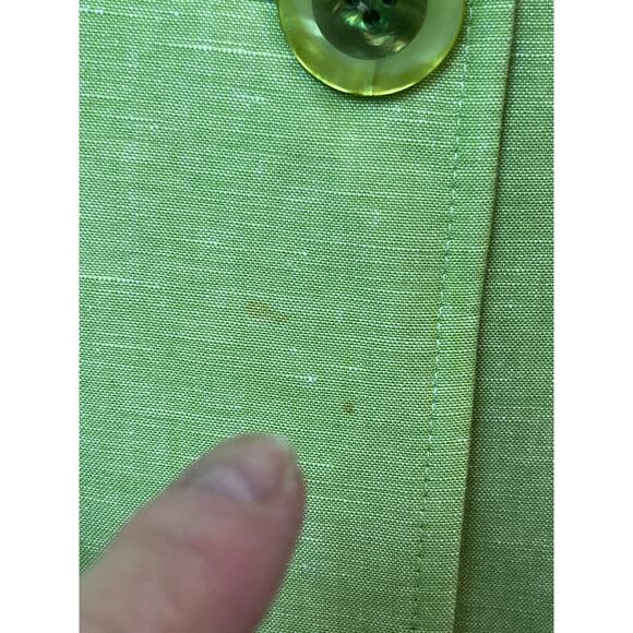 Lafayette 148 Women's Green Linen Wool Blazer - Size 10 - Picture 7 of 8